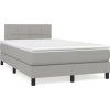 Box spring postel s matrací 120x200 cm textil [3140043] (Barva Černá)