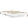 Rám postele bez matrace 100x200 cm kompozitní dřevo [832053] (Barva Bílá)