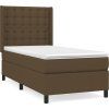 Box spring postel s matrací 90x200 cm textil [3131722] (Barva Tmavě šedá)