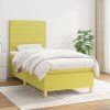 Box spring postel s matrací 90x200 cm textil [3142388] (Barva Tmavě hnědá)