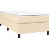 Rám postele s boxspringem 100x200 cm textil [3120843] (Barva Krémová)