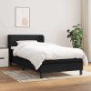 Box spring postel s matrací 80x200 cm textil [3126119] (Barva Černá)