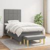 Box spring postel s matrací 80x200 cm textil [3137109] (Barva Světle šedá)