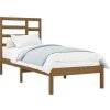 Rám postele masivní dřevo 100 x 200 cm [3105786] (Barva Bílá)