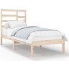 Rám postele masivní dřevo 100 x 200 cm [3105786] (Barva Bílá)