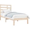 Rám postele masivní dřevo 100 x 200 cm [3105786] (Barva Bílá)
