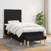 Box spring postel s matrací 90x200 cm textil [3137445] (Barva Světle šedá)