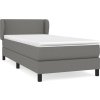 Box spring postel s matrací 90x190 cm textil [3126125] (Barva Světle šedá)