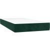 Box spring postel s matrací a LED 90x190 cm samet [3139416] (Barva Tmavě šedá)
