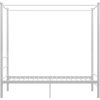 Rám postele s nebesy kovový 90 x 200 cm [325052] (Barva Bílá)