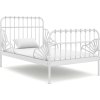 Prodloužitelný rám postele kov 80 x 130/200 cm [324741] (Barva Bílá)