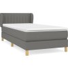 Box spring postel s matrací 90x200 cm textil [3126933] (Barva Světle šedá)