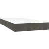 Box spring postel s matrací a LED 80x200 cm samet [3134550] (Barva Tmavě šedá)