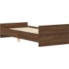 Rám postele 100 x 200 cm kompozitní dřevo [835938] (Barva Hnědý dub)