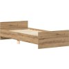 Rám postele 100 x 200 cm kompozitní dřevo [835938] (Barva Hnědý dub)