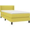 Box spring postel s matrací 100 x 200 cm textil [3129854] (Barva Krémová)
