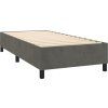 Box spring postel s matrací 90x200 cm samet [3132838] (Barva Tmavě šedá)
