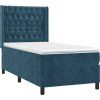 Box spring postel s matrací 90x200 cm samet [3132838] (Barva Tmavě šedá)