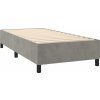 Box spring postel s matrací 90x190 cm samet [3132651] (Barva Světle šedá)
