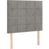 Box spring postel s matrací 90x190 cm samet [3132651] (Barva Světle šedá)