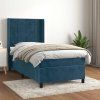 Box spring postel s matrací 90x190 cm samet [3132651] (Barva Světle šedá)