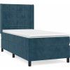 Box spring postel s matrací 90x190 cm samet [3132651] (Barva Světle šedá)
