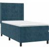 Box spring postel s matrací 90x190 cm samet [3132651] (Barva Světle šedá)