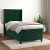 Box spring postel s matrací 90x190 cm samet [3132651] (Barva Světle šedá)