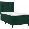 Box spring postel s matrací 90x190 cm samet [3132651] (Barva Světle šedá)