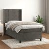 Box spring postel s matrací 90x190 cm samet [3132651] (Barva Světle šedá)