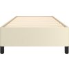 Rám postele 100 x 200 cm umělá kůže [347235] (Barva Krémová)