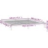 Rám postele s LED světlem 120 x 200 cm masivní dřevo [820601] (Barva Přírodní)