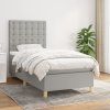 Box spring postel s matrací 80x200 cm textil [3142611] (Barva Černá)