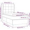 Box spring postel s matrací 80 x 200 cm samet [3129179] (Barva Černá)