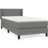 Box spring postel s matrací 80 x 200 cm textil [3129591] (Barva Modrá)