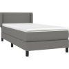 Box spring postel s matrací 80 x 200 cm textil [3129591] (Barva Modrá)