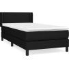 Box spring postel s matrací 80 x 200 cm textil [3129591] (Barva Modrá)