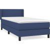 Box spring postel s matrací 80 x 200 cm textil [3129591] (Barva Modrá)