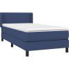 Box spring postel s matrací 80 x 200 cm textil [3129591] (Barva Modrá)