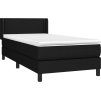 Box spring postel s matrací 80 x 200 cm textil [3129591] (Barva Modrá)