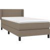 Box spring postel s matrací 80 x 200 cm textil [3129591] (Barva Modrá)