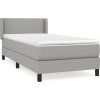 Box spring postel s matrací 80 x 200 cm textil [3129591] (Barva Modrá)