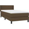 Box spring postel s matrací 80 x 200 cm textil [3129591] (Barva Modrá)