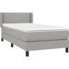 Box spring postel s matrací 80 x 200 cm textil [3129591] (Barva Modrá)