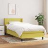 Box spring postel s matrací 80 x 200 cm textil [3129591] (Barva Modrá)