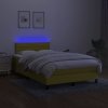 Box spring postel s matrací a LED 120 x 200 cm textil [3133222] (Barva Tmavě šedá)