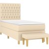 Box spring postel s matrací 90x200 cm textil [3137369] (Barva Taupe)