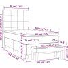 Box spring postel s matrací 80 x 200 cm samet [3137813] (Barva Tmavě moddrá)