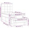Box spring postel s matrací 80 x 200 cm samet [3137813] (Barva Tmavě moddrá)