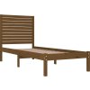 Rám postele masivní dřevo 75 x 190 cm Small Single [3104571] (Barva medová hnědá)